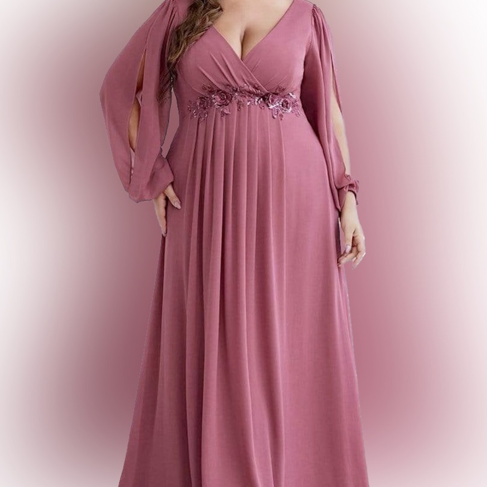 Wedding attendant dress size 18, (see final pic for measurements).